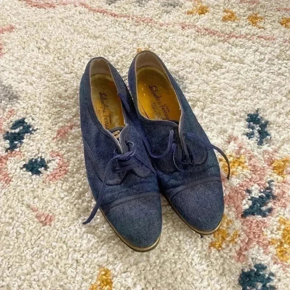 Salvatore Ferragamo‎ blue loafers 8